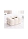 Elegant Ceramic Tissue Box Cover   White Facial Tissue Holder for Bathroom, Office, &amp; Home   Durable Paper Tissue Holder for Sink Counters, Desks, &amp; Vanities