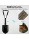 Folding Survival Shovel 23" &ndash; Heavy-Duty 50# High-Carbon Steel Entrenching Tool, Compact Multi-Functional Shovel for Camping, Hiking, Gardening, Car Emergency