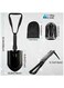 Folding Survival Shovel 23" &ndash; Heavy-Duty 50# High-Carbon Steel Entrenching Tool, Compact Multi-Functional Shovel for Camping, Hiking, Gardening, Car Emergency