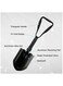 Folding Survival Shovel 23" &ndash; Heavy-Duty 50# High-Carbon Steel Entrenching Tool, Compact Multi-Functional Shovel for Camping, Hiking, Gardening, Car Emergency