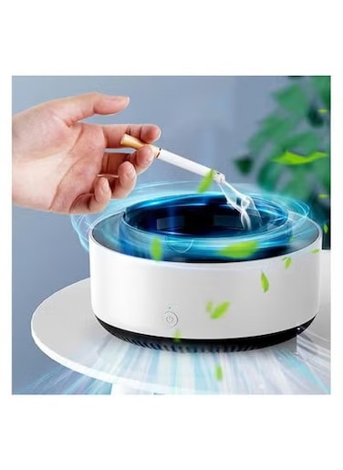 2-in-1 Indoor Ashtray &amp; Air Purifier &ndash; Multifunctional Ashless Air Cleaner with Filter for Home, Car &amp; Office   Odor Removal, Freshens Air, Smoke-Free Environment
