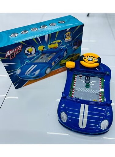 Kids Learning Driving Toy Steering Wheel - Pretend Play Toy with Sounds &amp; Lights for Toddlers &amp; Babies - Interactive Car Seat Learning Toy for Boys &amp; Girls