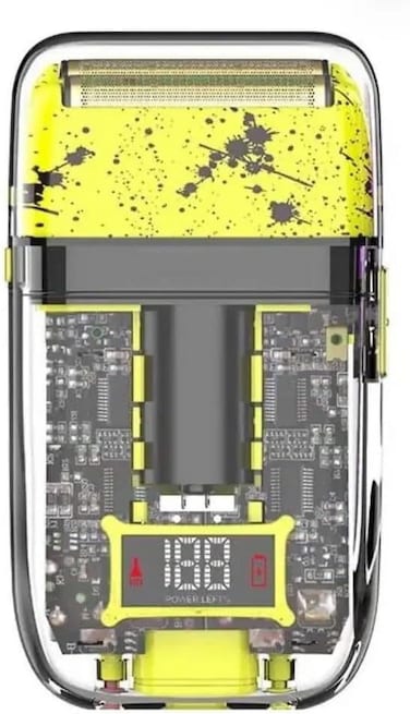 Electric Razor for Men &ndash; Rechargeable Shaver Machine with Pop-Up Trimmer, Wet &amp; Dry Rotary Shaver, Cordless Beard Shaving Kit with LED Display, Fast Charging
