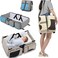 Portable Multifunctional 3-in-1 Baby Travel Bag with Bassinet &amp; Folding Mummy Diaper Changing Bag &ndash; Ideal for Travel, Nappy Changing, and Baby Care