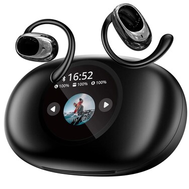 Real-Time AI Voice Translator Earbuds with OLED Touchscreen &ndash; Bluetooth Smart Translation Headphones for Android Devices, 144 Languages, Noise Reduction