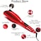 Automatic Hair Curler &ndash; Rotating Curling Wand with Extended Ceramic Barrel, Fast Heating, Anti-Tangle, Auto Shut-Off, Dual Voltage, Red &ndash; Salon Quality Curls at Home
