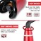 Automatic Hair Curler &ndash; Rotating Curling Wand with Extended Ceramic Barrel, Fast Heating, Anti-Tangle, Auto Shut-Off, Dual Voltage, Red &ndash; Salon Quality Curls at Home
