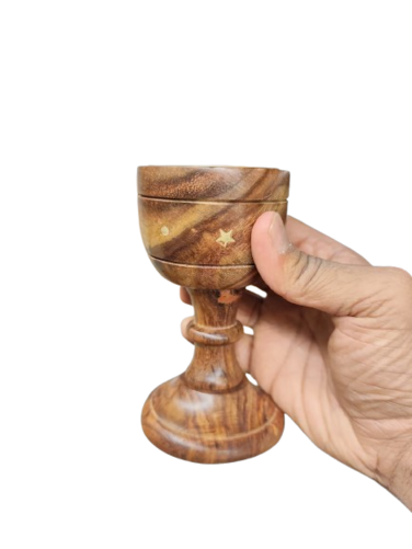 Handmade Wooden Bakhoor Burner &ndash; Pyramid Shape Mabkhara Incense Holder for Home Fragrance, Meditation, and D&eacute;cor &ndash; Traditional Bhakhoor Lobandaan Burner