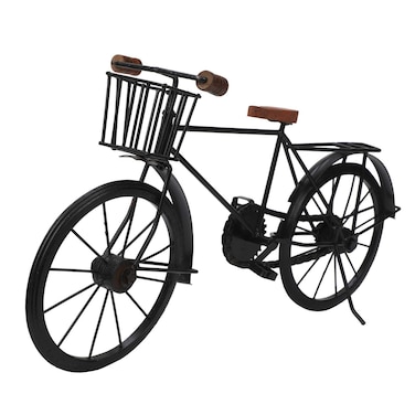 ديكورات منزلية عتيقة من الخشب والحديد والدورة الخشبية - ديكورات دراجات عتيقة مصنوعة يدويًا لغرفة المعيشة والمكتب وغرفة النوم - حديد ريفي