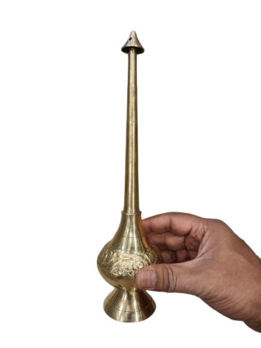 رشاش ماء الورد "جولاب باش" من النحاس الخالص - زجاجة رذاذ ماء مقدس وعطر للطقوس الدينية والطقوس الدينية والاحتفالات الروحية