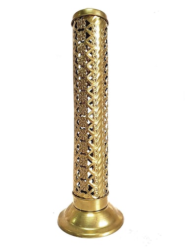 حامل بخور من النحاس الخالص - حامل أغارباتي تقليدي للمنزل والمعابد والتأمل والديكور الروحي