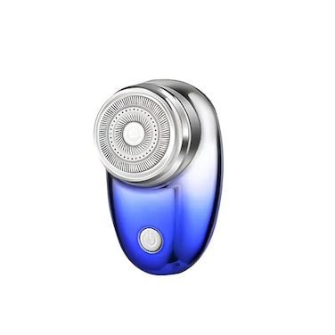 ماكينة حلاقة كهربائية صغيرة محمولة للرجال - ماكينة حلاقة آمنة مقاومة للماء وقابلة لإعادة الشحن عبر USB - ماكينة حلاقة كهربائية صغيرة الحجم للوجه للاستخدام الرطب والجاف للسفر والعناية باللحية والشارب