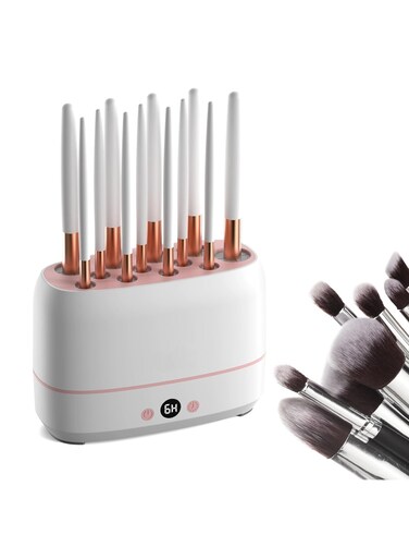 Makeup Brush And Sponges Dryer Machine Drying 12pcs Makeup Brushes 2pcs Sponges Or Powder Puff AT The Same Time Baked Slowly At Constant Temperature Without Hurting The Bristles USB Charge.