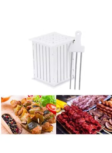 36 Holes Skewers Kebab Box String Meat Machine Kabob Maker BBQ Tools Skewers Brochette Shish