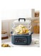 Electric Foldable Food Steamer Multi-Function Steam Box Household Large-Capacity Breakfast Machine Smart Appointment 3 Tier Stackable Baskets For Rice Vegetables Meat Fish.