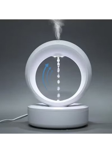 Anti-Gravity Humidifier Anti Gravity Cool Mist Humidifiers 680ml Air Humidifier With LED Light Quiet Water Drip Diffuser Anti Gravity Levitating Water Drops For Bedroom Home Office