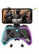 Wireless Mobile Game Controller For Ios Iphone Android PC Transparent Bluetooth Gamepad Joystick For Ipad Samsung, Switch Vibration Turbo 6 Axis Macro Programming Colorful LED Light