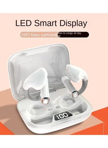 True Wireless Stereo Sport Earbuds Premium Bluetooth V5.0 TWS Secure Fit Earphones With 400mah Charging Case 20H Playback Time On-Ear Control And Built-In Mic Motive