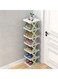 Shoe Rack Shoe Organizer 5 Tiers For Closet Narrow Plastic Shoe Rack Storage Organizer For Entryway Space Saving Shoe Stand Cabinet For Bedroom Cloakroom Hallway Garage