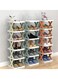 Shoe Rack Shoe Organizer 5 Tiers For Closet Narrow Plastic Shoe Rack Storage Organizer For Entryway Space Saving Shoe Stand Cabinet For Bedroom Cloakroom Hallway Garage