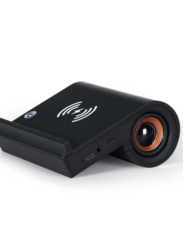 Portable Bluetooth Speaker With Wireless Phone Charger