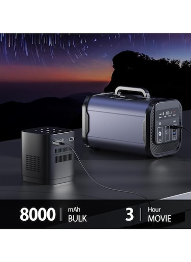 Mini Portable Projector with Android TV and iDLP Technology.