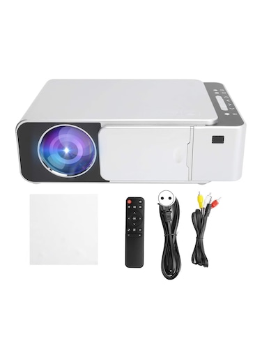 Home Projector Same Screen HD 1080P Portable Home Theater Projector Equipment for Home Bedroom Office Outdoor Mobile Phones Tablet