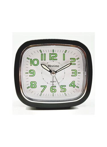 Silent Quartz Alarm Clock, No Ticking Battery Powered Large Display Analogue Clocks