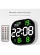 Large Display Digital Wall Clock Large Screen Digital Clock with Remote Control Temperature Month Display Luminous Alarm Electronic Clock for Study Living Room