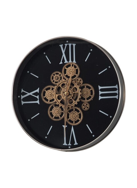 Gear Wall Clock Modern, Decorative Wall Clocks Battery Operated, Large Silent Wall Clock