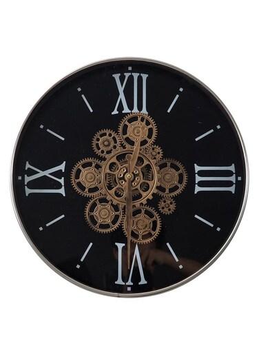 Gear Wall Clock Modern, Decorative Wall Clocks Battery Operated, Large Silent Wall Clock