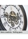 Large Vintage Wall Clock Battery Operated Roman Numerals Metal Silent Kitchen Wall Clock, Digital Wall Clock for Living Room