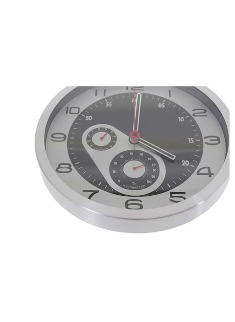 Silent Non Ticking Wall Clock with Temperature &amp; Humidity