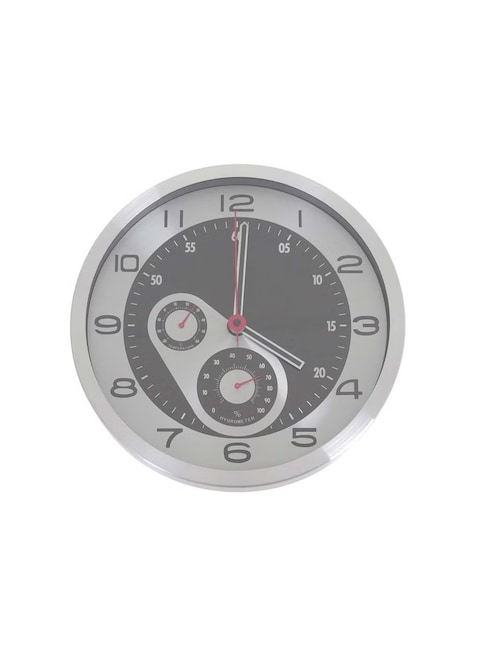 Silent Non Ticking Wall Clock with Temperature &amp; Humidity