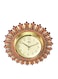 Handicraft Vintage Desinger Wall Clock Design for Home Hall Living Room Decor Office Kids Bedroom Stylish Ethnic Antique Decorative Brown Colour with Glass