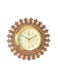 Handicraft Vintage Desinger Wall Clock Design for Home Hall Living Room Decor Office Kids Bedroom Stylish Ethnic Antique Decorative Brown Colour with Glass