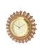 Handicraft Vintage Desinger Wall Clock Design for Home Hall Living Room Decor Office Kids Bedroom Stylish Ethnic Antique Decorative Brown Colour with Glass