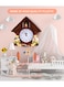 Clock, Cuckoo Bird Voices Wall Clock, Handicraft Vintage Cuckoo Tree House Clock