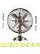 Lightweight Vintage Metal Stand Fan with Heavy Duty 1400 CFM High Velocity 35-Watt Motor 75-degree Oscillating Function Ideal for Industrial Commercial and Residential Use