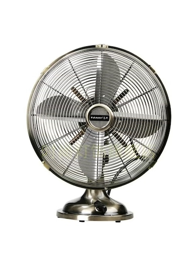 Lightweight Vintage Metal Stand Fan with Heavy Duty 1400 CFM High Velocity 35-Watt Motor 75-degree Oscillating Function Ideal for Industrial Commercial and Residential Use