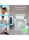 Personal Air Cooler Portable Air Conditioner Fan Mini Evaporative Cooler With 7 Colors LED Light 1/2/3 H Timer 3 Wind Speeds And 3 Spray Modes For Your Desk White