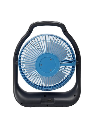 Portable Fan Lightweight Rechargeable Cordless LED Light Supports 2 Power Supplies Rechargeable USB Cable Up And Down Wind Direction 3 Levels Of Airflow