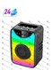 Portable Outdoor Speaker Wireless Bluetooth Speaker With Colorful Lights Double Subwoofer Bass Immersive Sound Small Bluetooth 5.0 Speaker Supports Multiple Connection