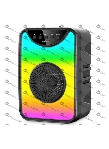 Portable Outdoor Speaker Wireless Bluetooth Speaker With Colorful Lights Double Subwoofer Bass Immersive Sound Small Bluetooth 5.0 Speaker Supports Multiple Connection