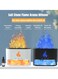 Mountain Salt Diffuser 3-In-1 Flame Humidifier Essential Oil Diffuser Ultrasonic Oil Diffuser with 4 Color Lighting and 7 Gradient Color Air Humidifier B