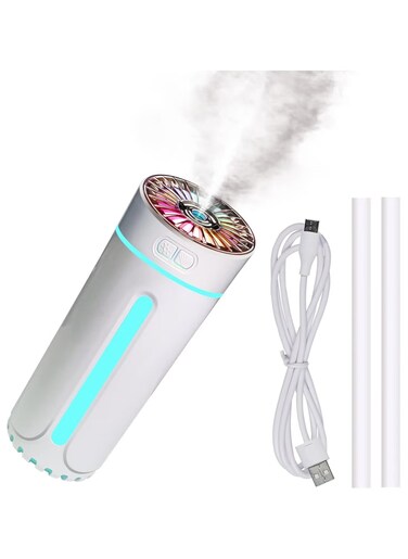 Car Humidifier USB Portable Colorful Starry Night Light Negative Ion Purification Nano Atomization Car Diffuser Charging