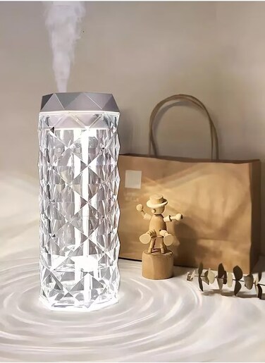 Intelligent Humidifier Sophisticated light- Micron Water Mist Quiet Humidification 400 ml High, Electric Air Freshener Capacity any kind of room, home and office cute design, ideal gift for people.