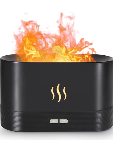 Flame Aroma Diffuser,Portable humidifier,LED flame light For Room Smart Aroma Diiffuser