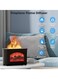 Flame Diffuser with Fireplace Effect &ndash; Large-Capacity Cool Mist Humidifier and Vaporizer with No-Water Design and Automatic Power-Off Protection for Home or Office.