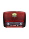 Portable retro AM/FM shortwave radio receiver with built-in speaker, USB, and micro SD support.